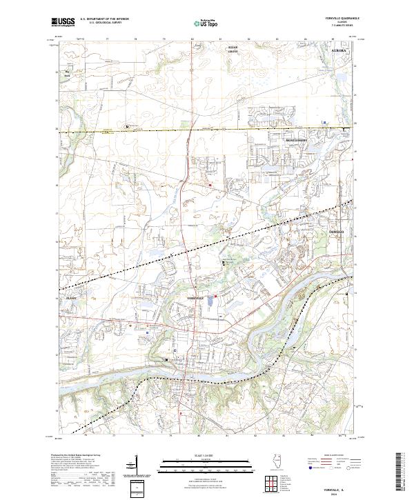 USGS Topographic Map – Yorkville
