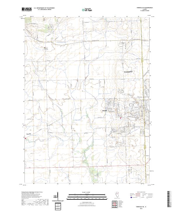USGS Topographic Map – Yorkville SE