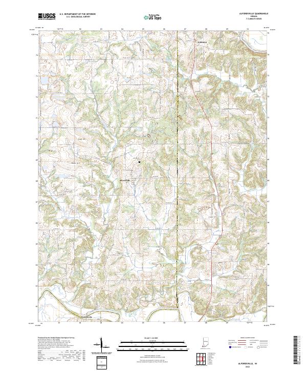 USGS Topographic Map – Alfordsville