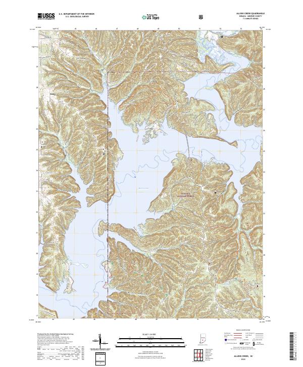 USGS Topographic Map – Allens Creek