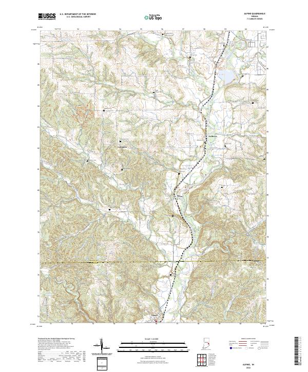 USGS Topographic Map – Alpine