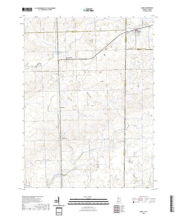 USGS Topographic Map – Ambia