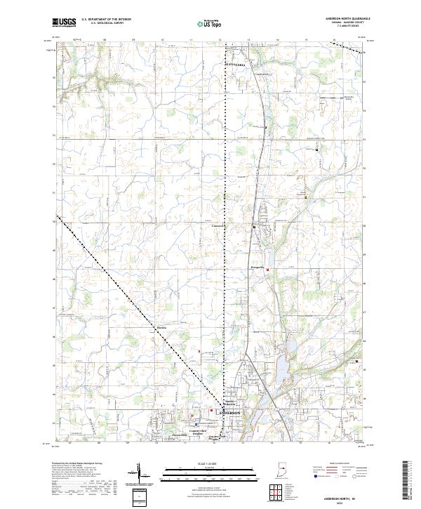 USGS Topographic Map – Anderson North