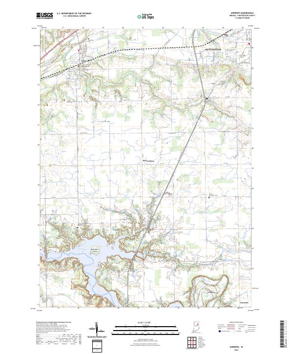 USGS Topographic Map – Andrews