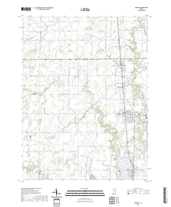 USGS Topographic Map – Arcadia