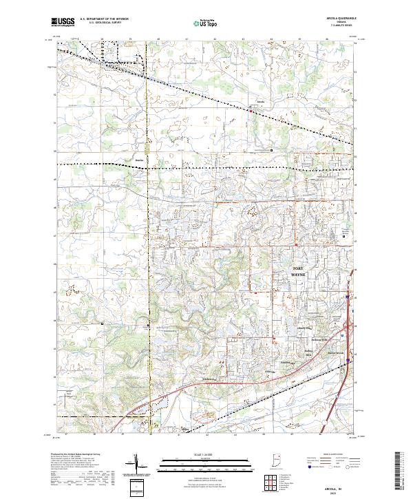 USGS Topographic Map – Arcola