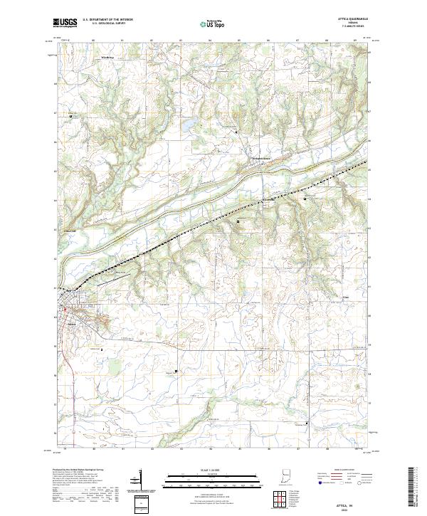 USGS Topographic Map – Attica