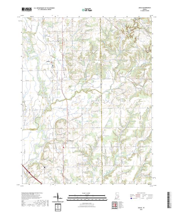 USGS Topographic Map – Azalia