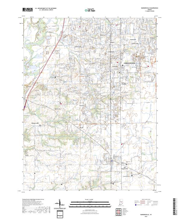 USGS Topographic Map – Bargersville