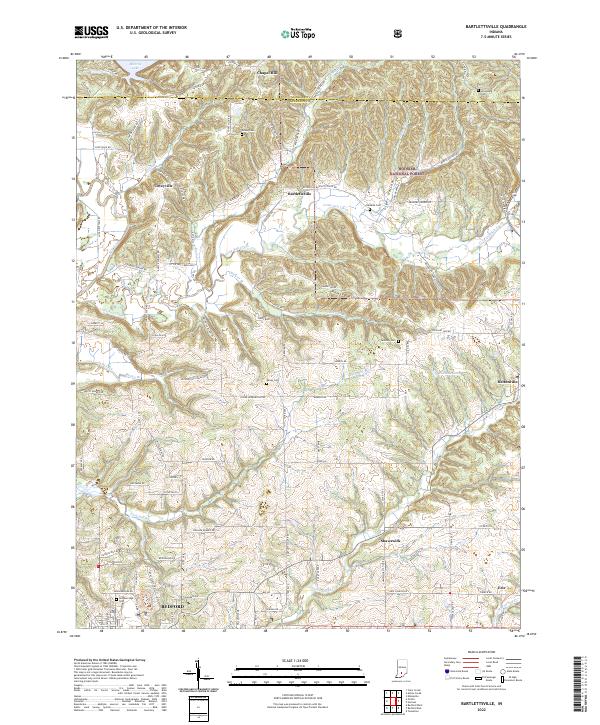USGS Topographic Map – Bartlettsville