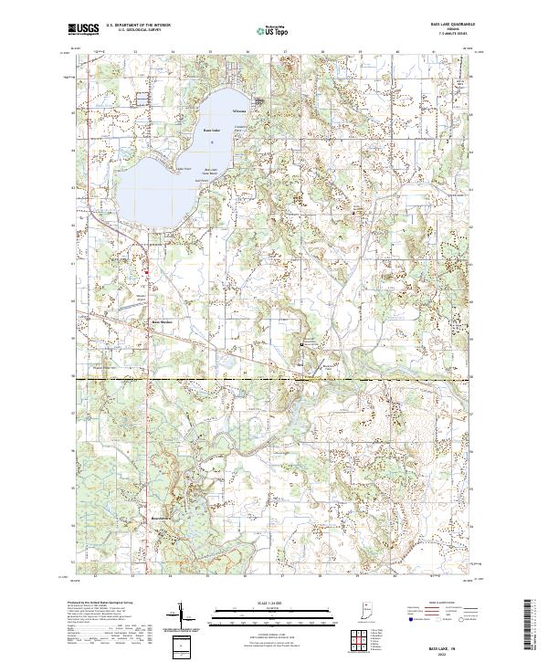 USGS Topographic Map – Bass Lake