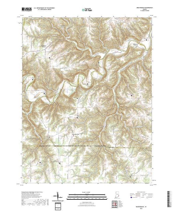USGS Topographic Map – Bear Branch