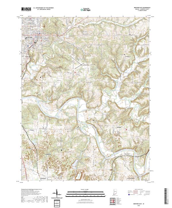 USGS Topographic Map – Bedford East