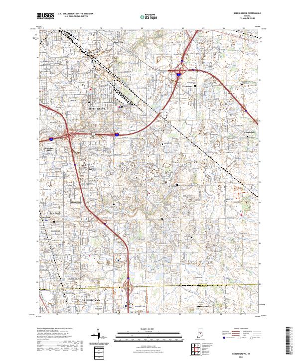USGS Topographic Map – Beech Grove