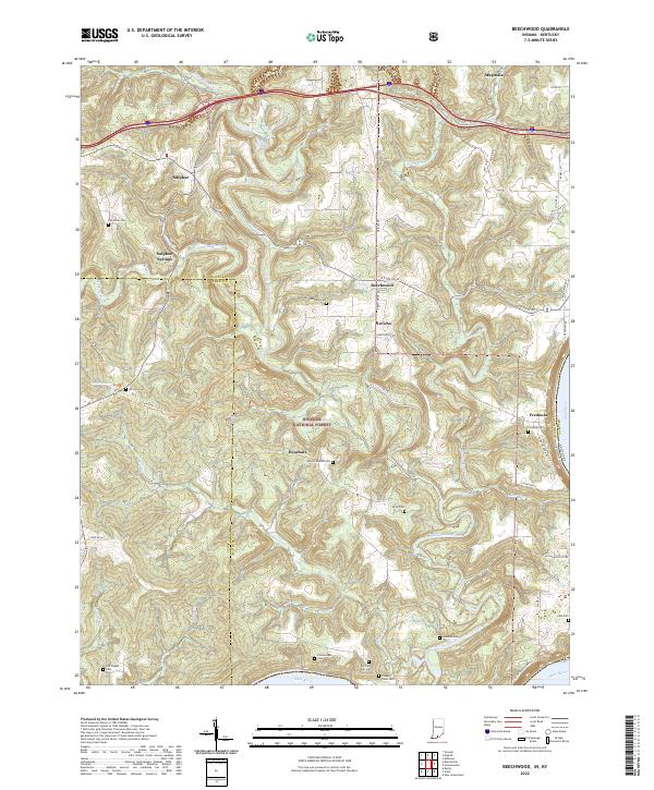 USGS Topographic Map – Beechwood