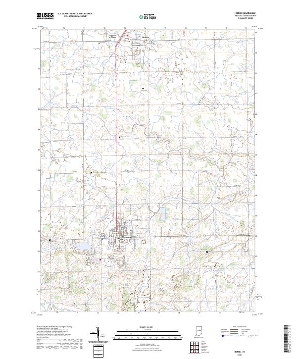 USGS Topographic Map – Berne