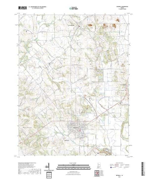 USGS Topographic Map – Bicknell