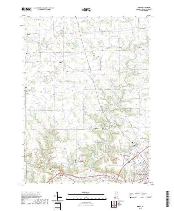 USGS Topographic Map – Bippus