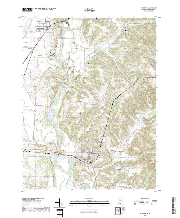 USGS Topographic Map – Bloomfield