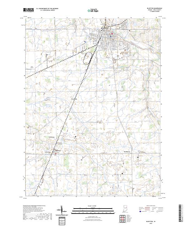 USGS Topographic Map – Bluffton