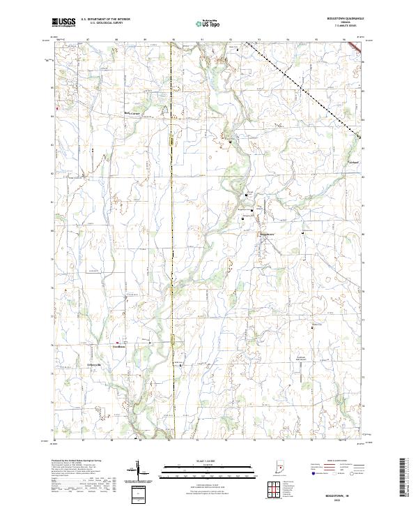 USGS Topographic Map – Boggstown