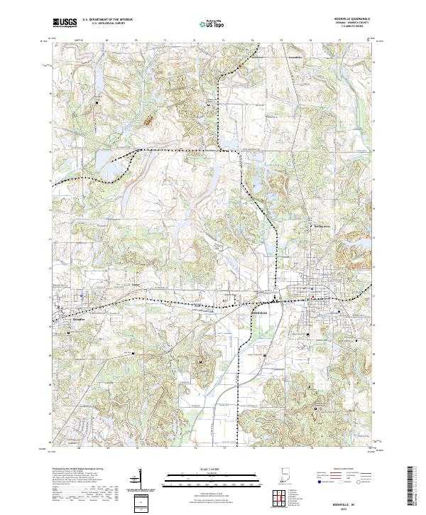 USGS Topographic Map – Boonville