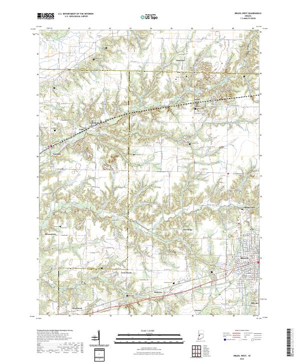 USGS Topographic Map – Brazil West