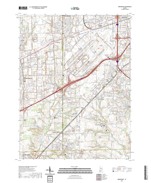 USGS Topographic Map – Bridgeport