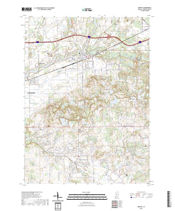 USGS Topographic Map – Bristol