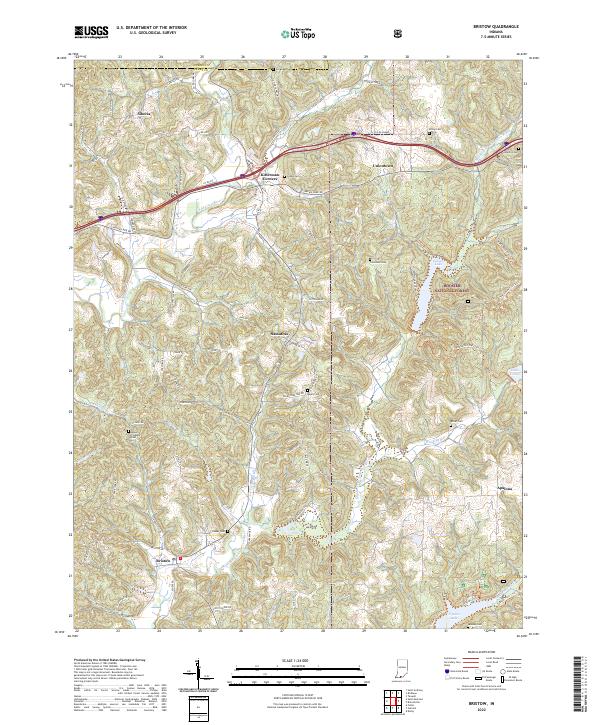 USGS Topographic Map – Bristow