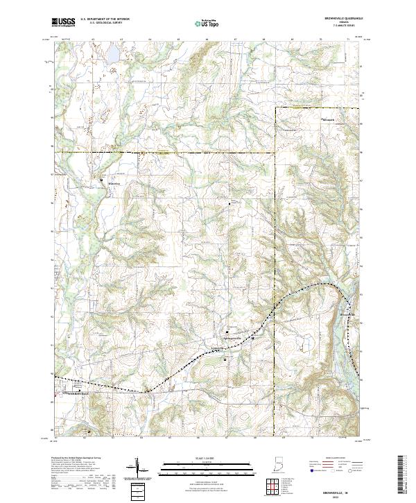 USGS Topographic Map – Brownsville
