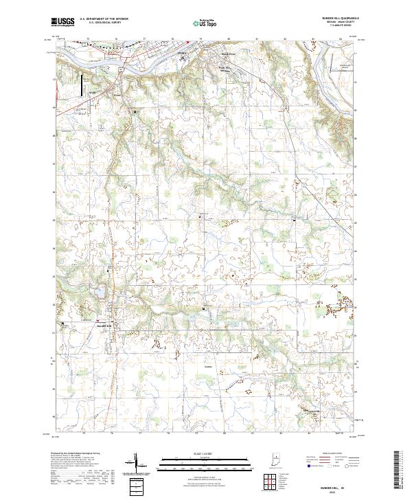 USGS Topographic Map – Bunker Hill