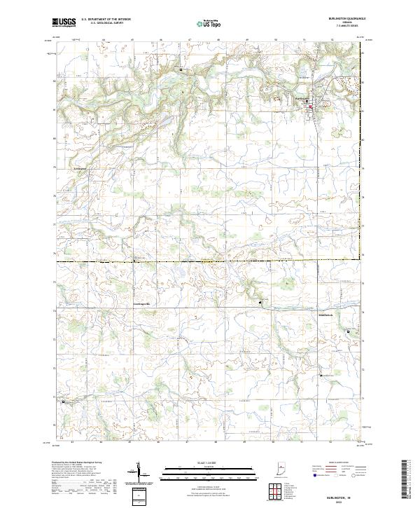 USGS Topographic Map – Burlington