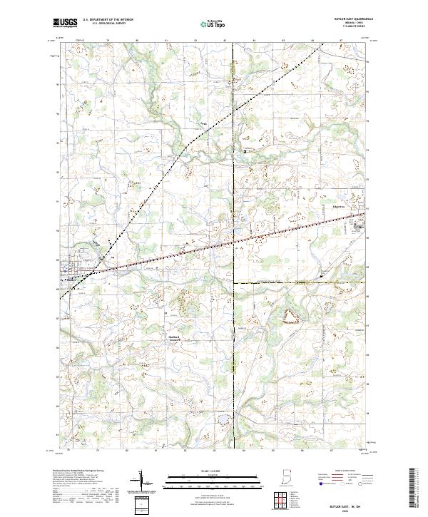 USGS Topographic Map – Butler East