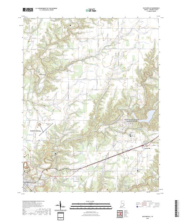 USGS Topographic Map – Butlerville