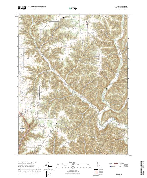 USGS Topographic Map – Canaan