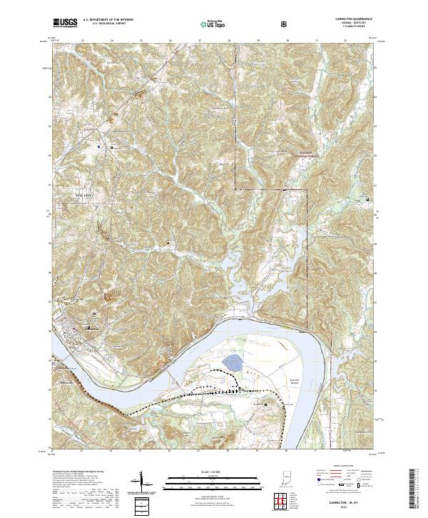 USGS Topographic Map – Cannelton