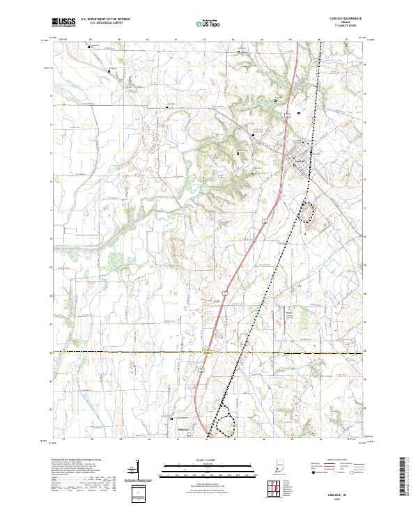 USGS Topographic Map – Carlisle