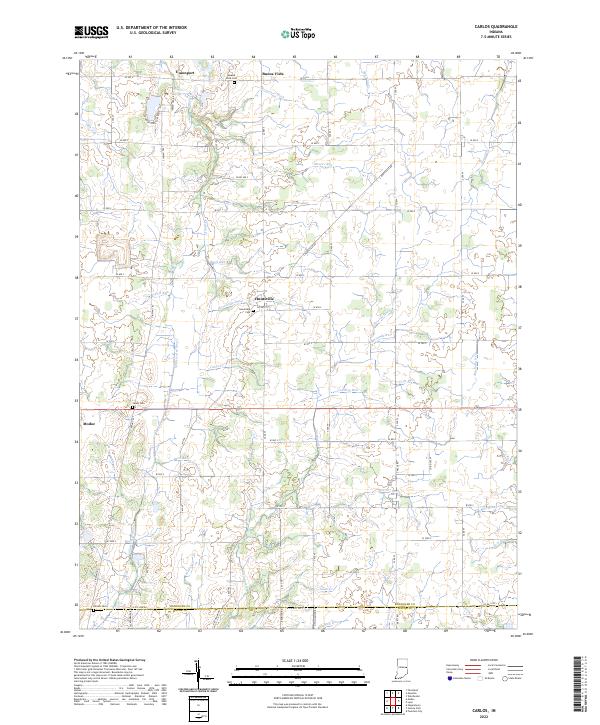 USGS Topographic Map – Carlos