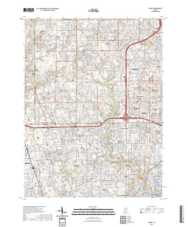 USGS Topographic Map – Carmel