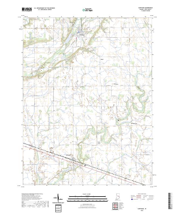USGS Topographic Map – Carthage