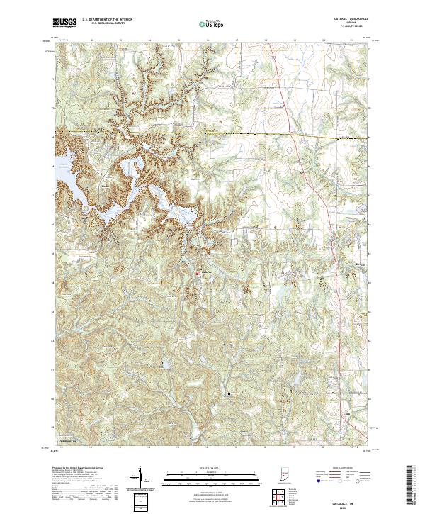 USGS Topographic Map – Cataract