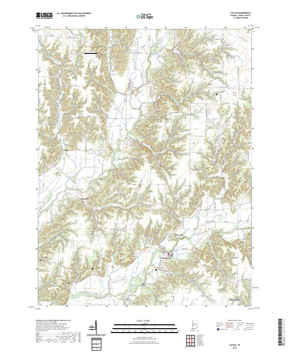 USGS Topographic Map – Catlin