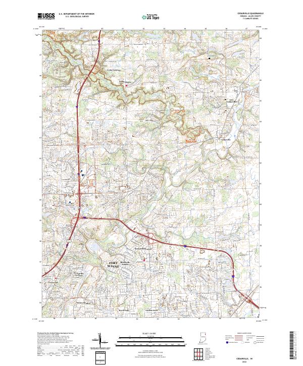 USGS Topographic Map – Cedarville