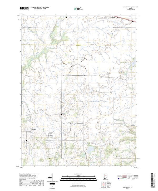USGS Topographic Map – Chatterton