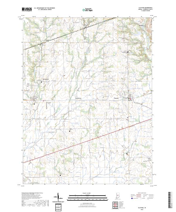 USGS Topographic Map – Clayton