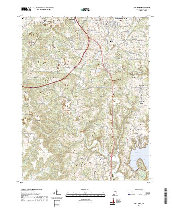 USGS Topographic Map – Clear Creek