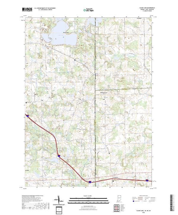 USGS Topographic Map – Clear Lake