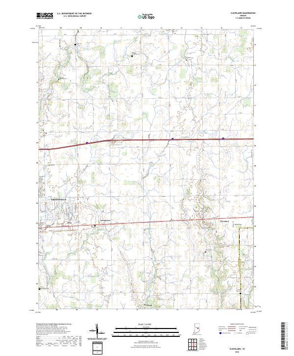 USGS Topographic Map – Cleveland
