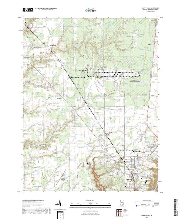 USGS Topographic Map – Clifty Falls